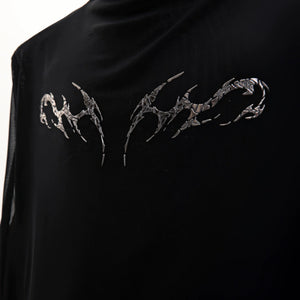 Embossed Mesh Long-Sleeve Tee in Polyester Blend - main image 4
