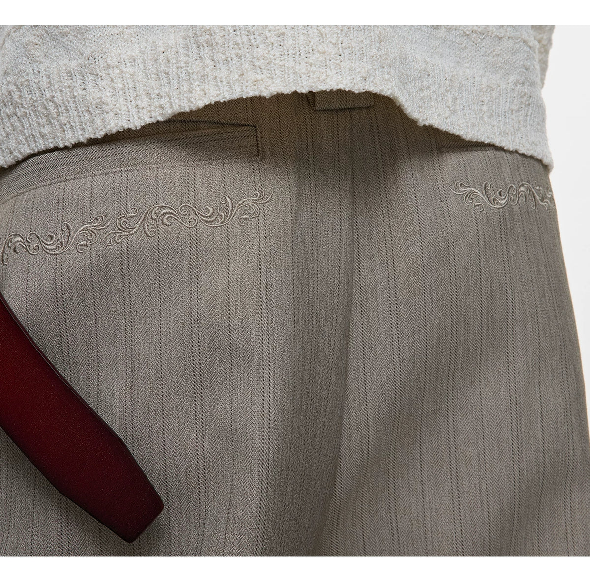 Micro-Flare Wool-Blend Trousers | Argue Culture - description image 8