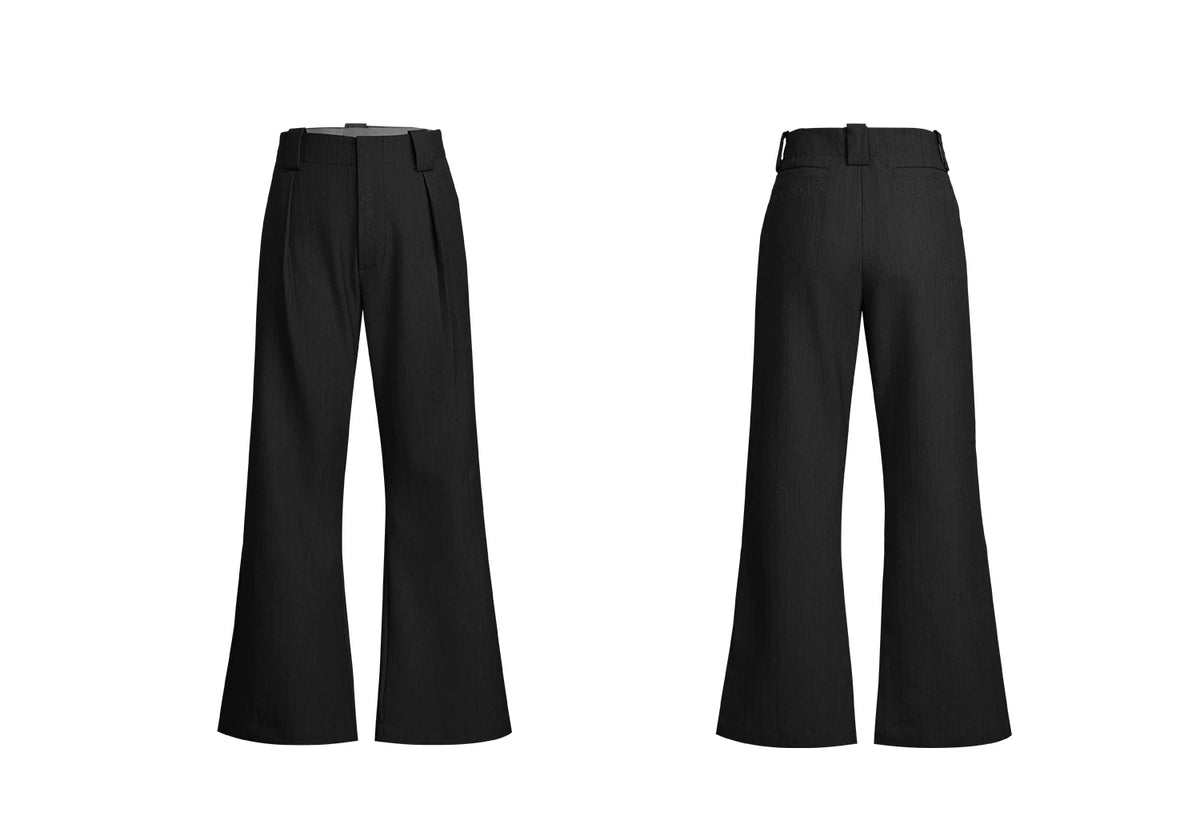 Micro-Flare Wool-Blend Trousers | Argue Culture - description image 12