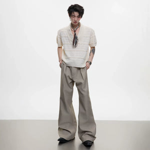 Micro-Flare Wool-Blend Trousers | Argue Culture - main image 5