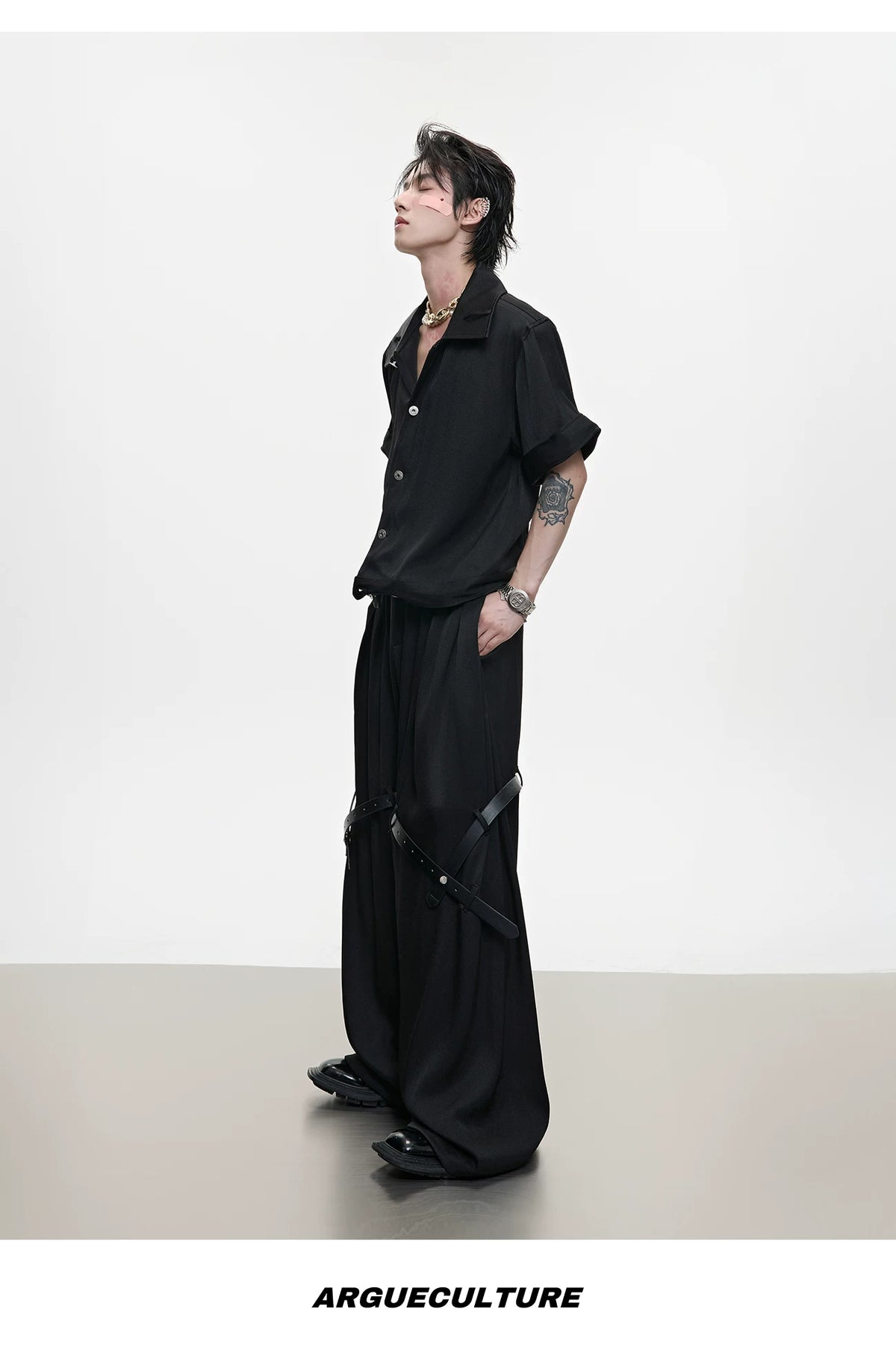 Cooling-Feel Short-Sleeve Set | Unisex Streetwear - description image 15