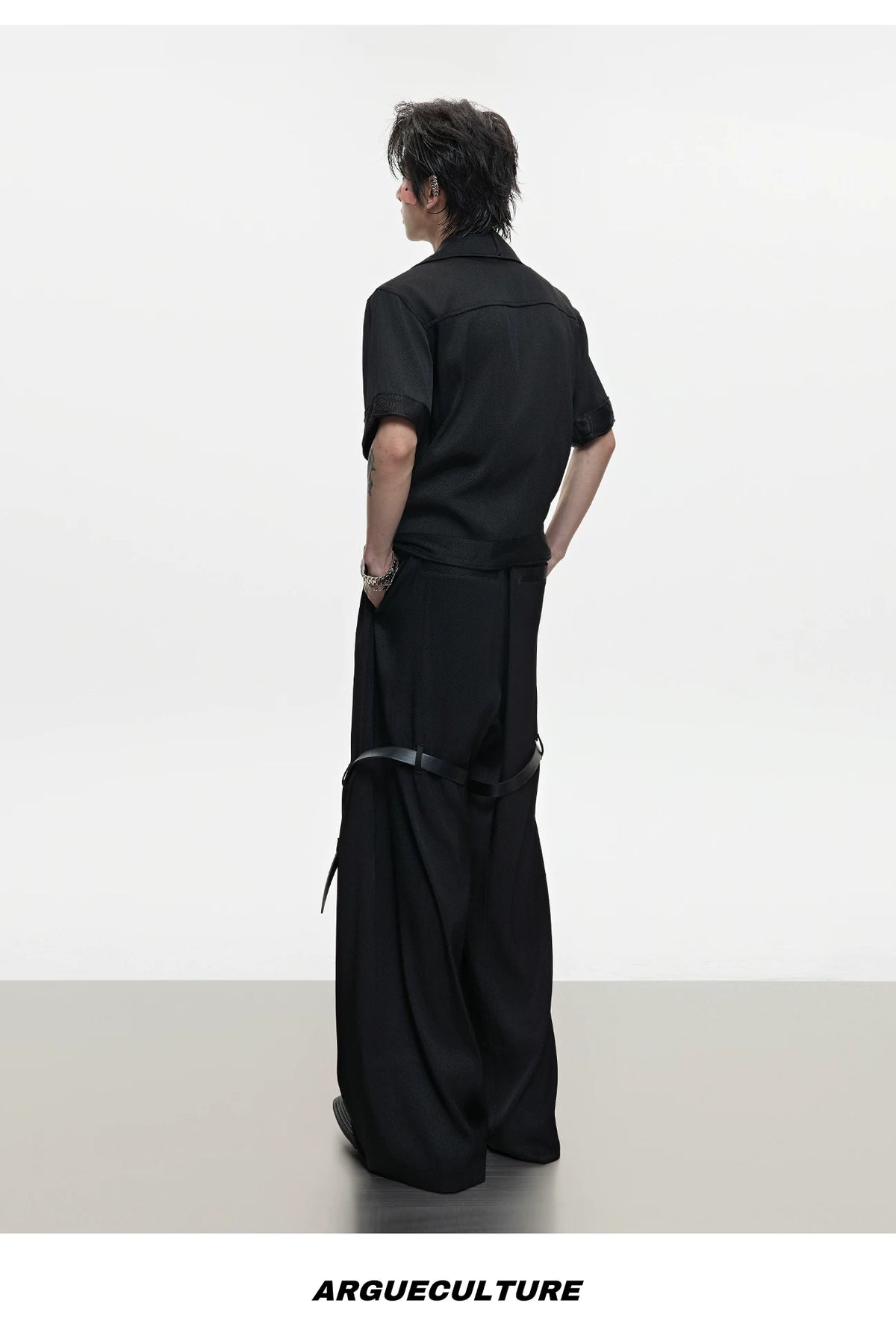 Cooling-Feel Short-Sleeve Set | Unisex Streetwear - description image 16