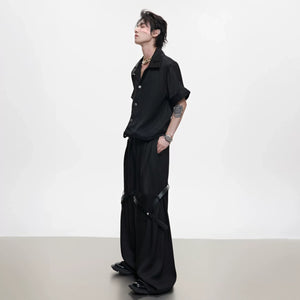 Cooling-Feel Short-Sleeve Set | Unisex Streetwear - main image 2