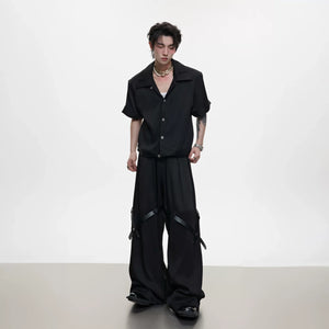 Cooling-Feel Short-Sleeve Set | Unisex Streetwear - main image 4