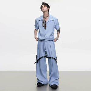 Cooling-Feel Short-Sleeve Set | Unisex Streetwear - main image 5