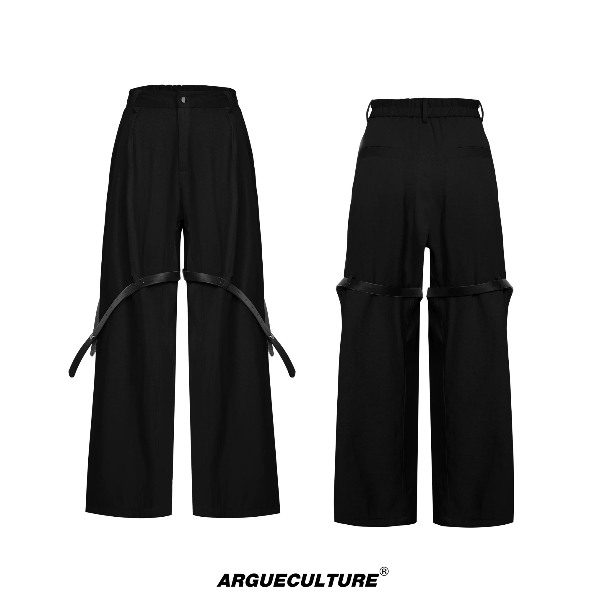 Cooling-Feel Short-Sleeve Set | Unisex Streetwear - Mist Black Trousers
