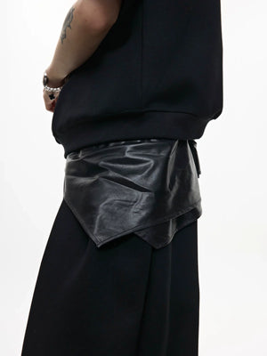 Double-Collar Short-Sleeve Set | Avant-Garde Streetwear - main image 4