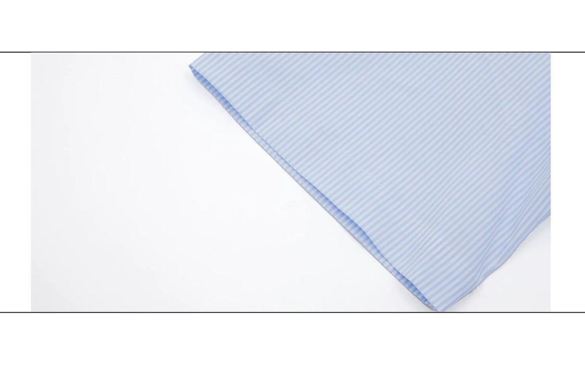 Rhinestone Collar Striped Shirt with Detachable Tie - description image 19