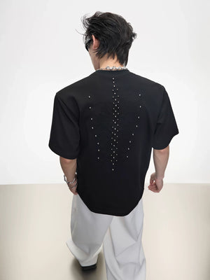 Studded Snake Spine Boxy T-Shirt | Argue Culture - main image 2