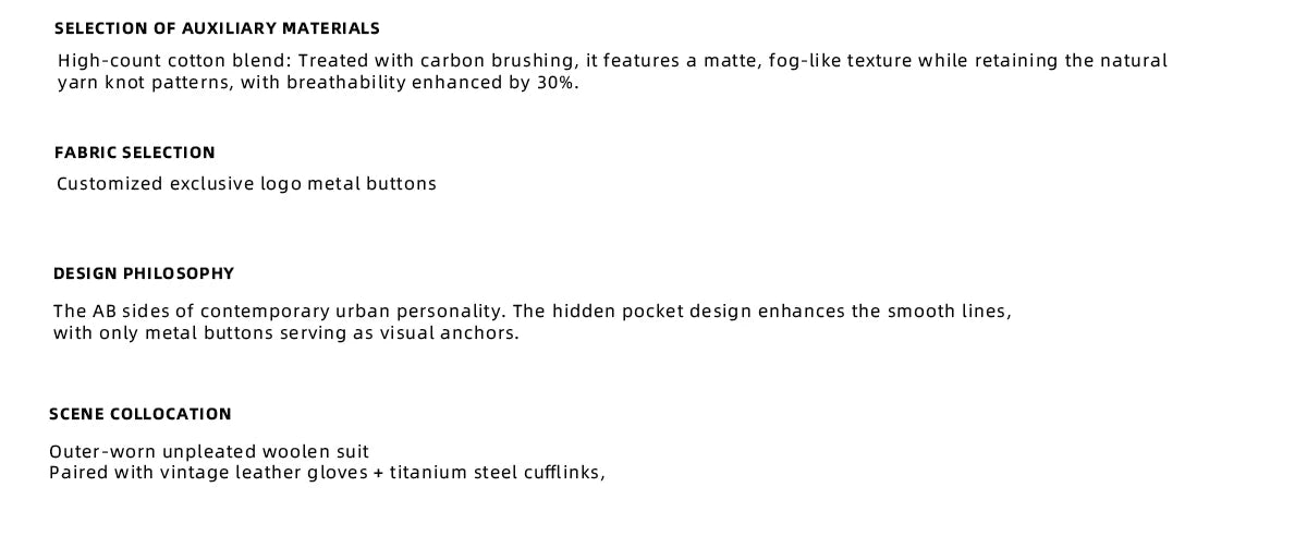 Deconstructed Pleated Straight-Leg Cotton Blend Trousers - description image 2