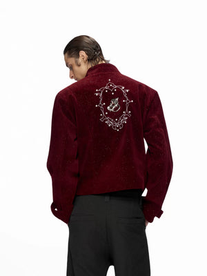 Relaxed Suede-Like Jacket with Metal Details | Unisex - main image 1