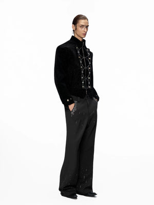 Relaxed Suede-Like Jacket with Metal Details | Unisex - main image 4
