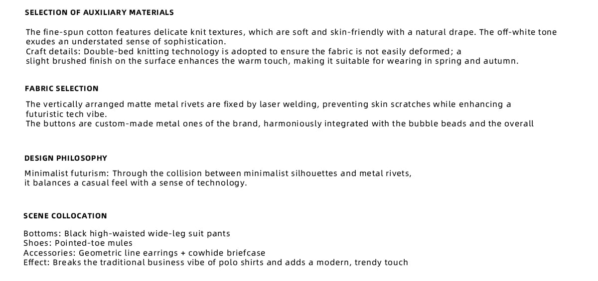 Pearl-Trim Cotton Knit Polo Shirt | Slim Long Sleeve - description image 3