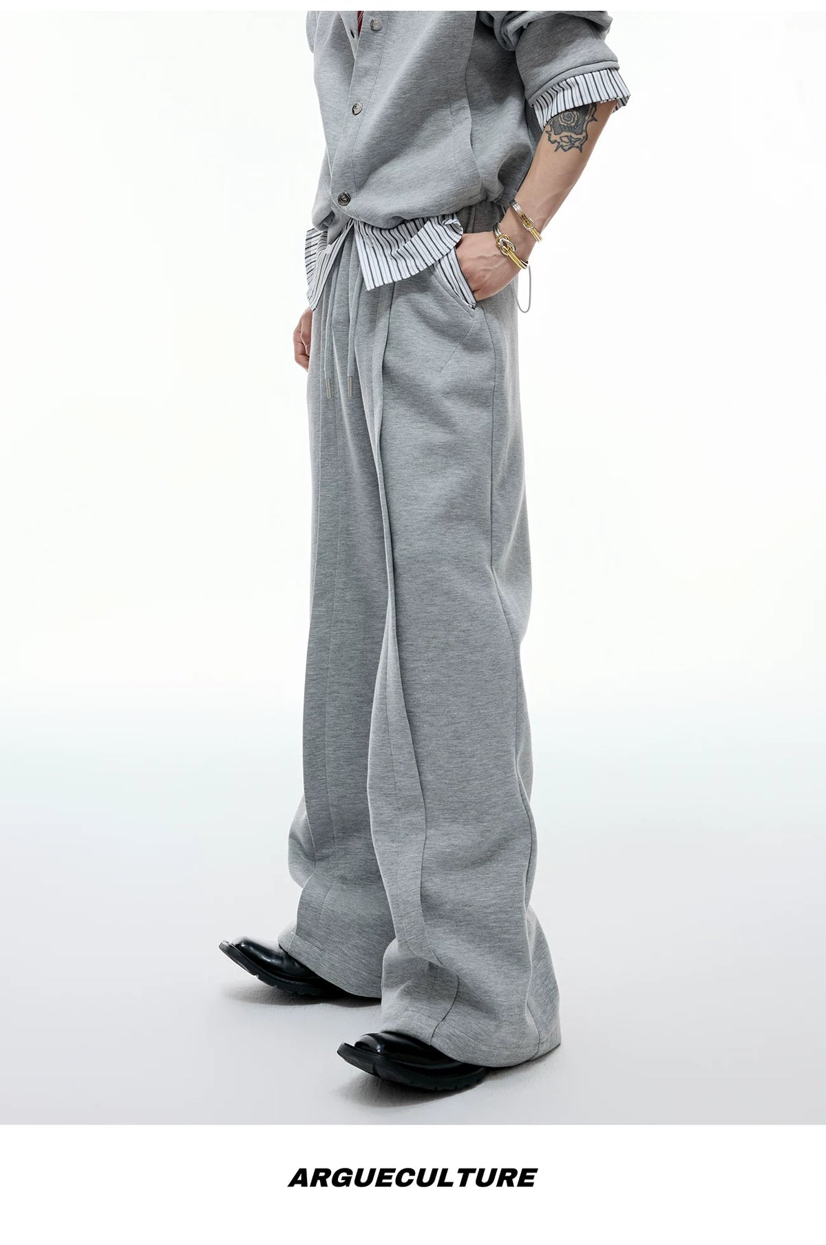 Color-Block Stripe Panel Cardigan | Relaxed Unisex Top - description image 17