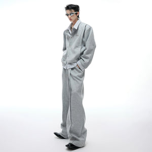 Color-Block Stripe Panel Cardigan | Relaxed Unisex Top - main image 1