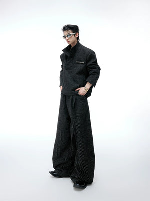 Textured Pearl-Button Jacket | Relaxed Unisex Layer - main image 1