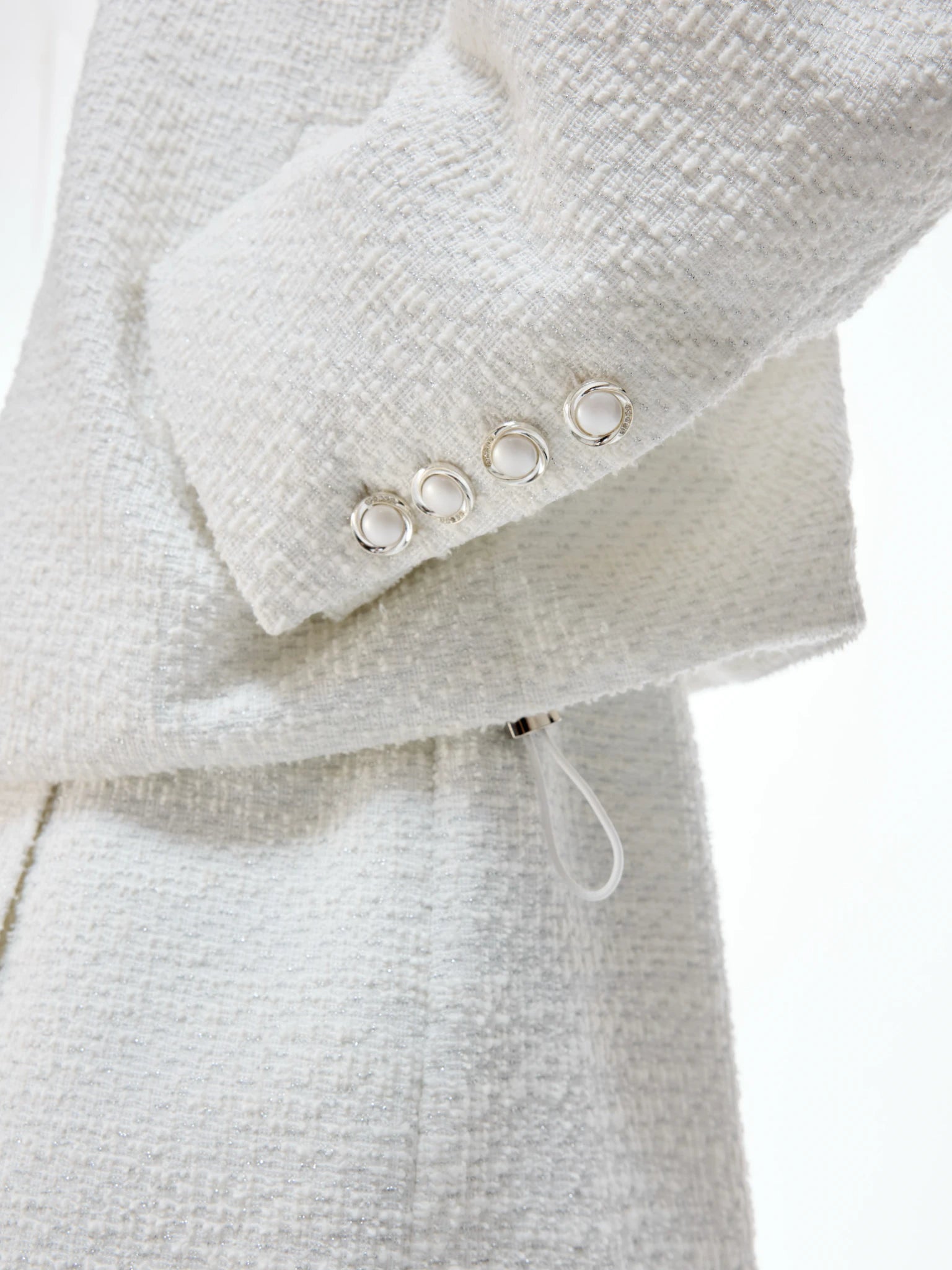 Textured Pearl-Button Jacket | Relaxed Unisex Layer - main image 3
