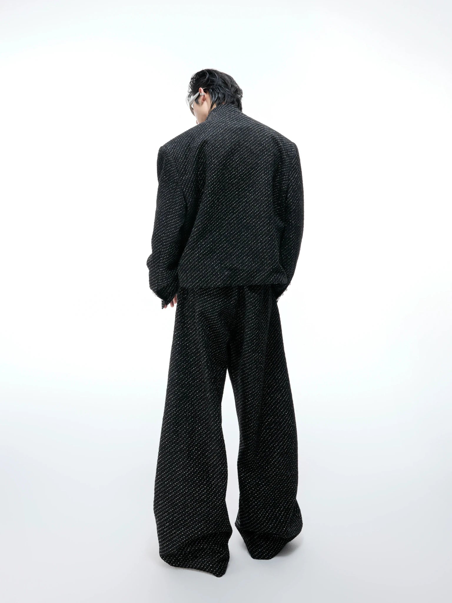 Textured Pearl-Button Jacket | Relaxed Unisex Layer - main image 5