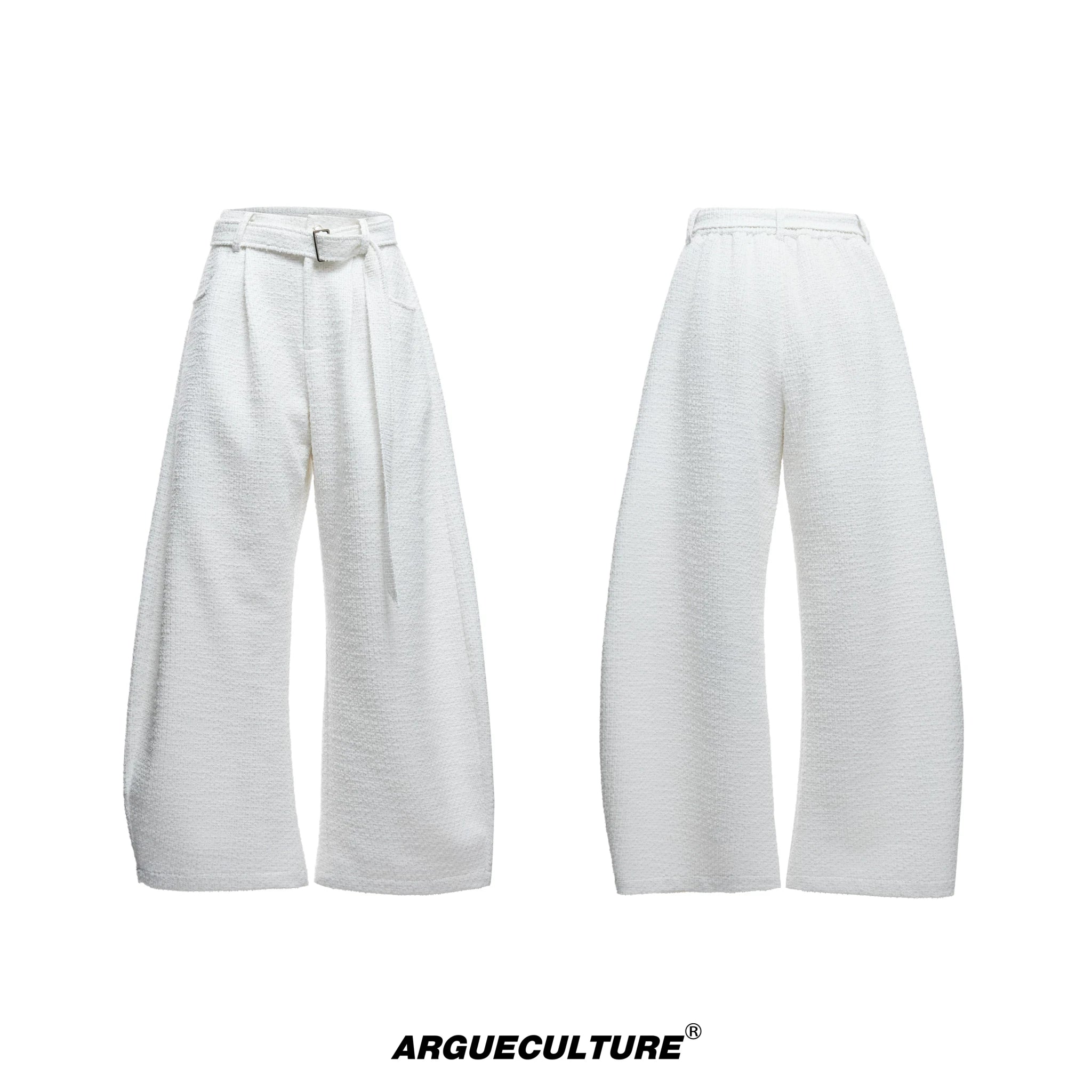 Textured Pearl-Button Jacket | Relaxed Unisex Layer - White Pants