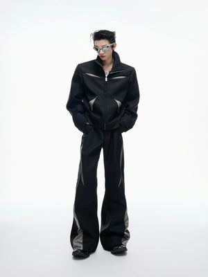 Deconstructed Color-Block Short Suit Set - main image 2