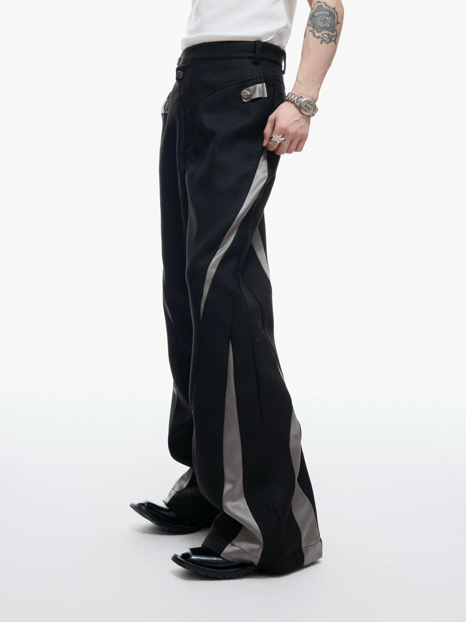 Deconstructed Color-Block Short Suit Set - main image 5