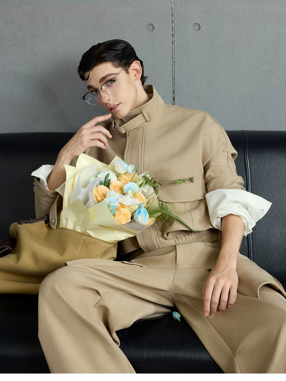 Deconstructed Workwear Jacket | Cotton Utility Style - description image 4