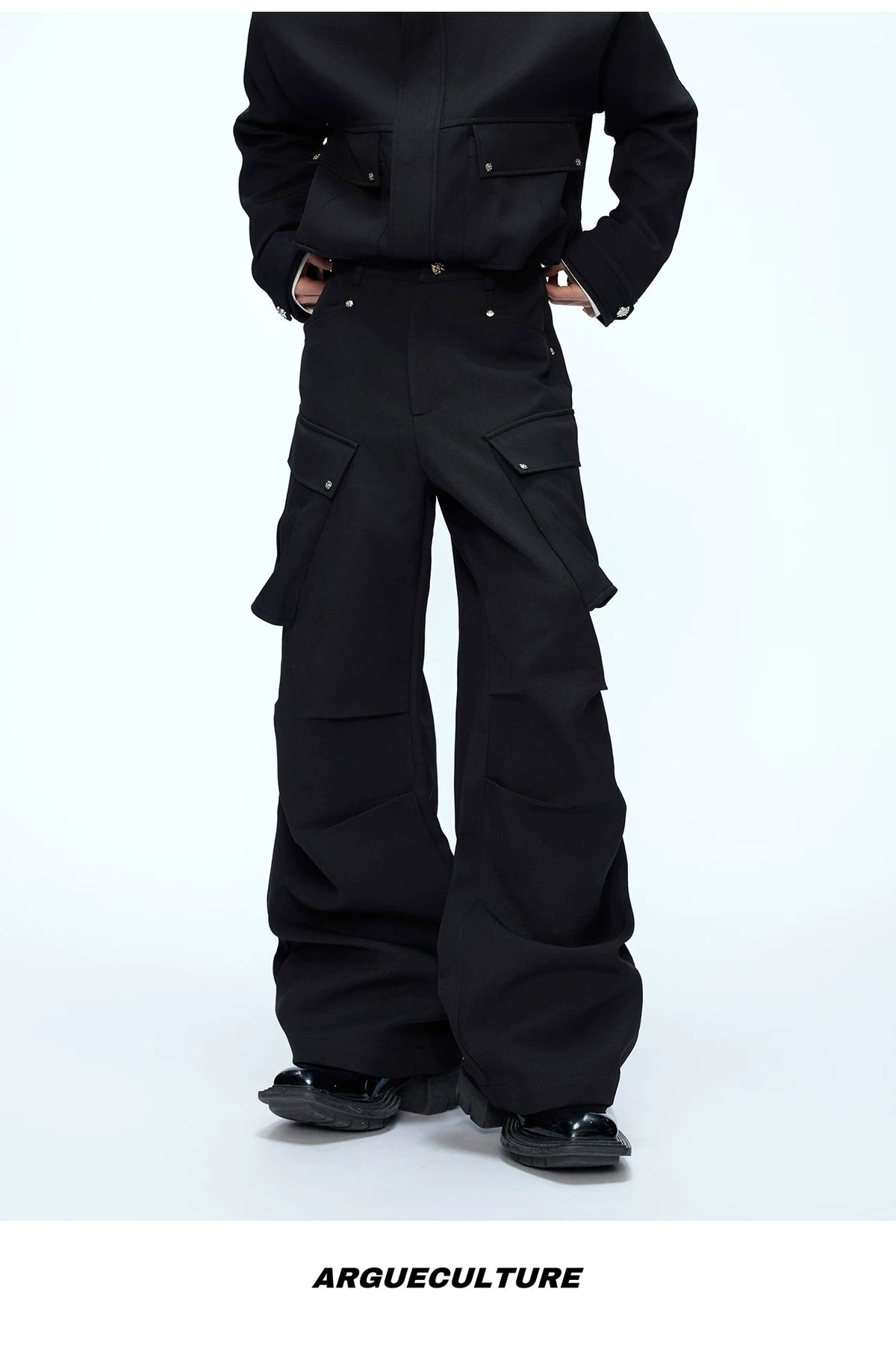 Deconstructed Workwear Jacket | Cotton Utility Style - description image 16