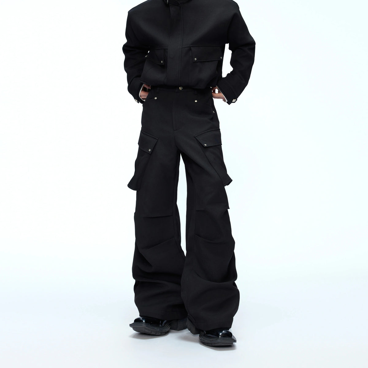 Deconstructed Workwear Jacket | Cotton Utility Style - main image 5