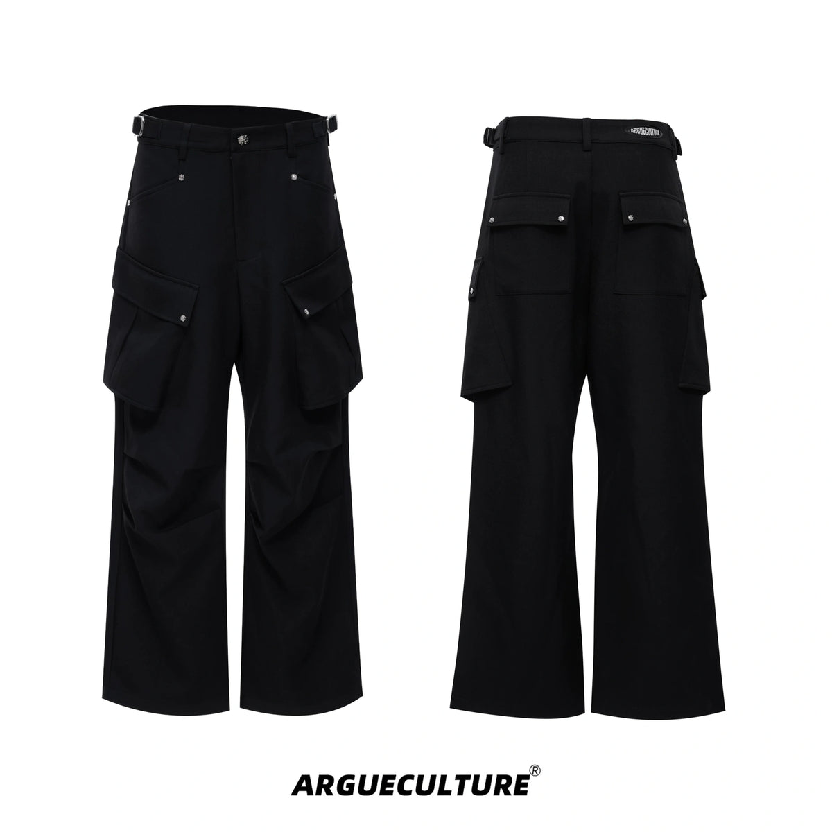 Deconstructed Workwear Jacket | Cotton Utility Style - Black Pants