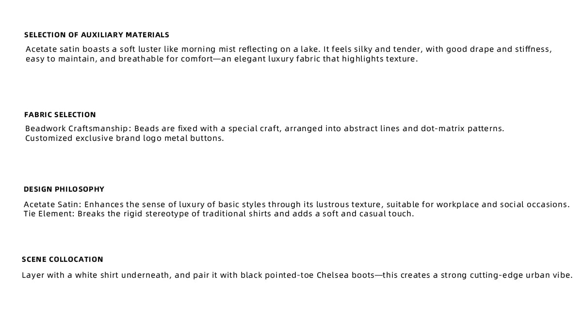 Pearl Tie Cotton Shirt | Relaxed Avant-Garde Style - description image 2