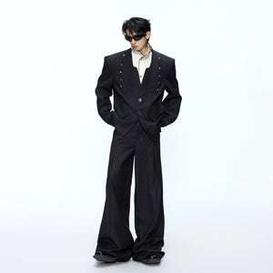 Relaxed Deconstructed Wool-Blend Tailored Suit Set - main image 1