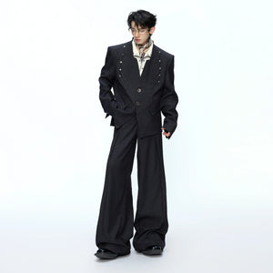 Relaxed Deconstructed Wool-Blend Tailored Suit Set - main image 2