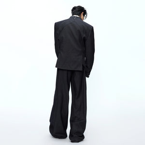 Relaxed Deconstructed Wool-Blend Tailored Suit Set - main image 4
