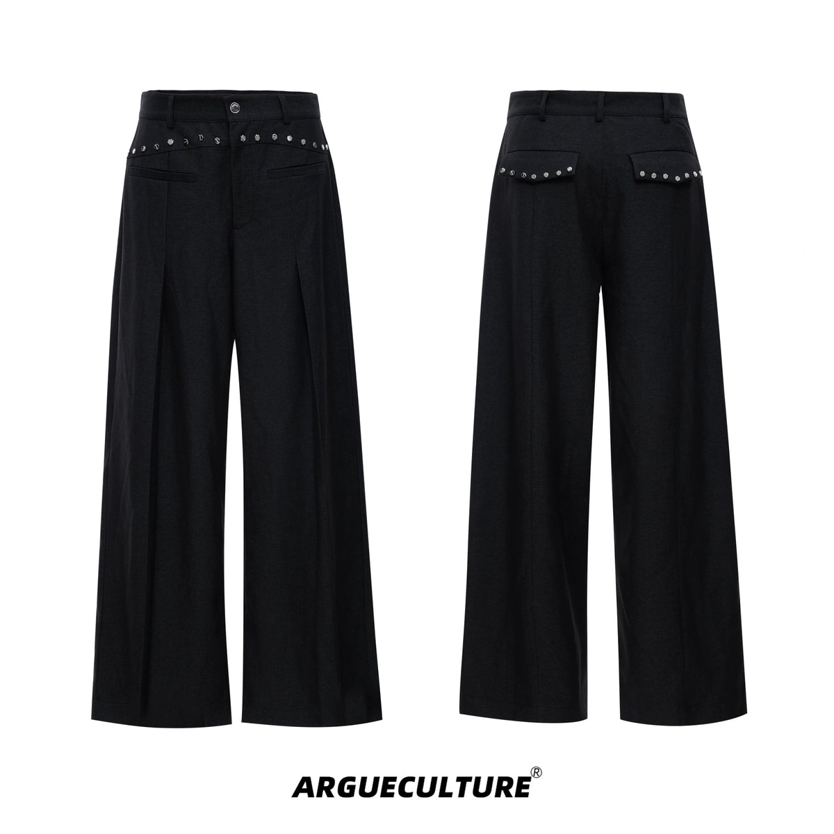 Relaxed Deconstructed Wool-Blend Tailored Suit Set - Black Pants