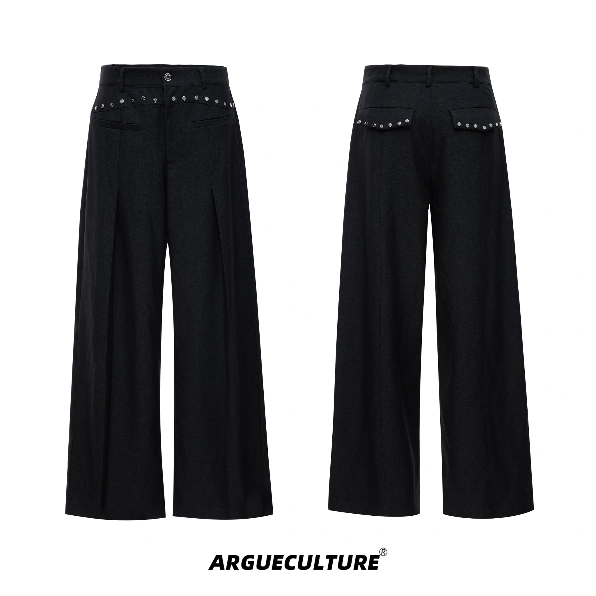 Relaxed Deconstructed Wool-Blend Tailored Suit Set - Black Pants