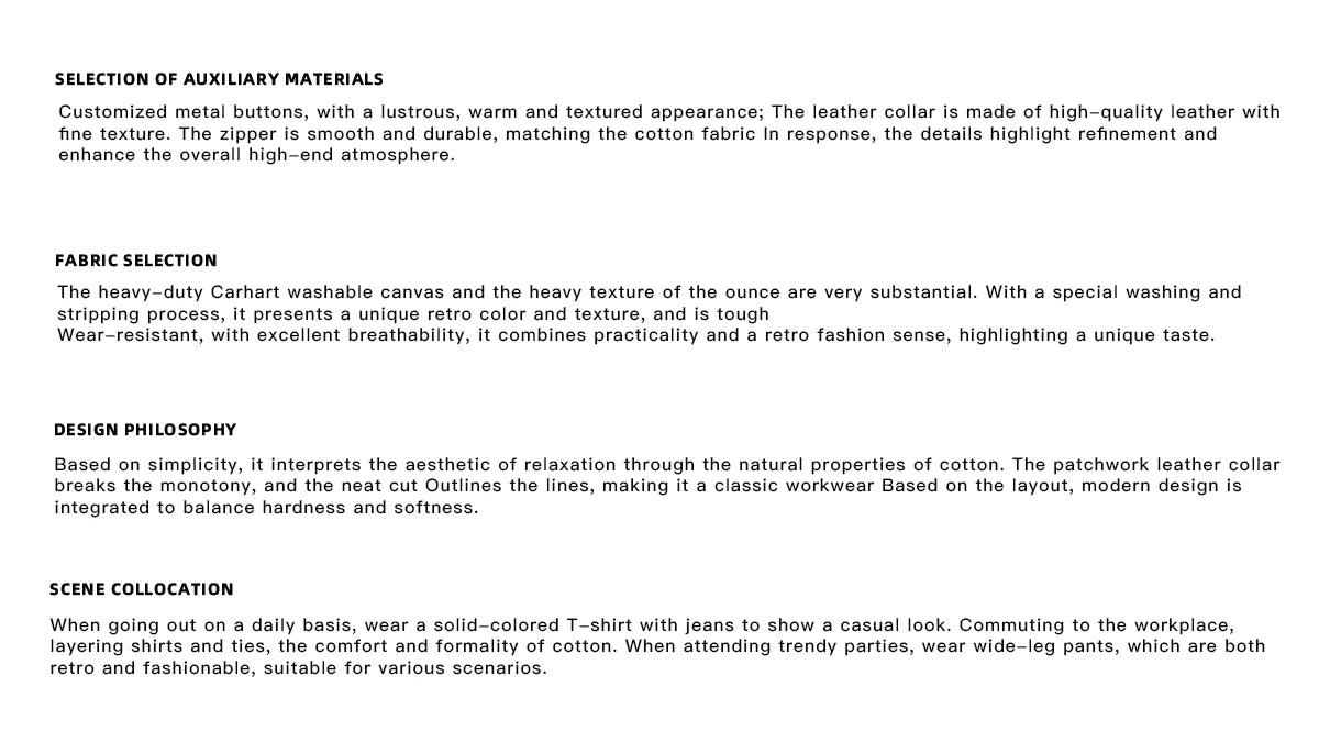 Cotton Washed Canvas Harrington Jacket | Contrast Collar - description image 2
