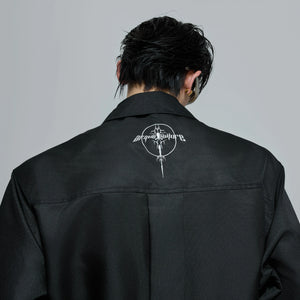 Relaxed Pleated Cotton Shirt with Lapel Collar - main image 4