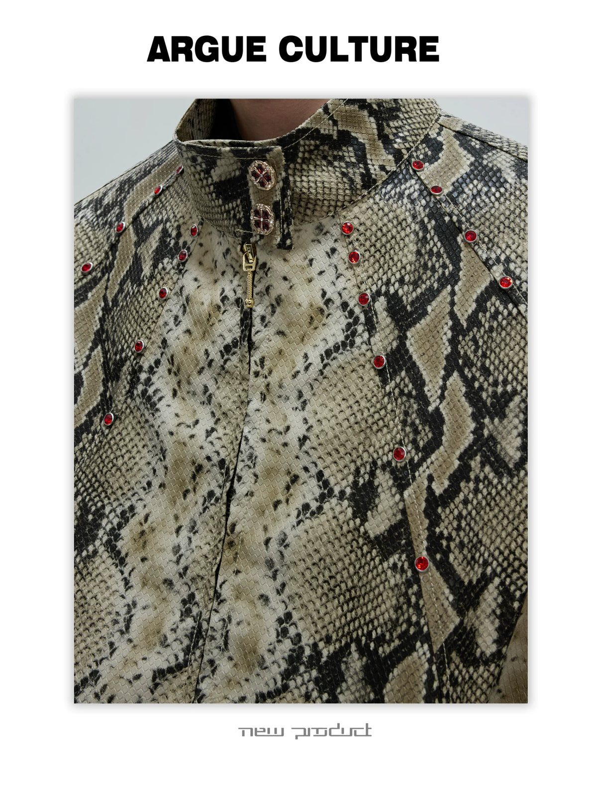 Reversible Croc-Texture Faux Leather Jacket | Cropped - description image 18