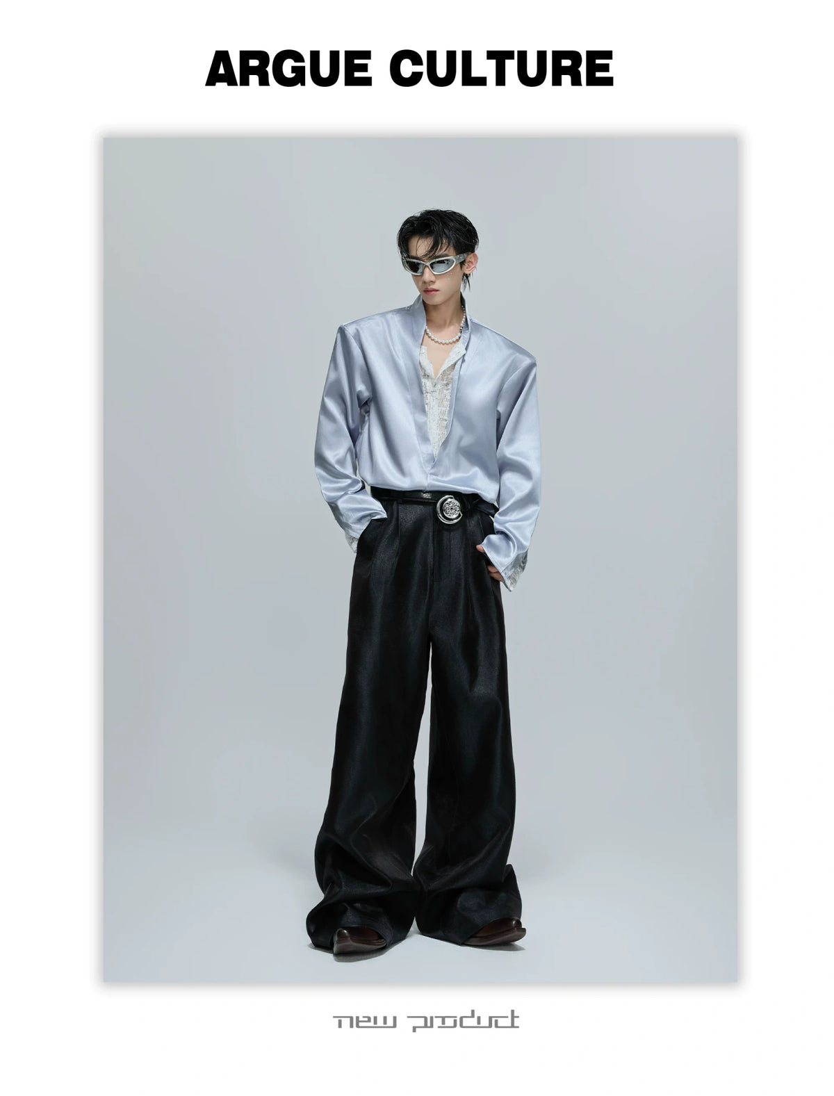Relaxed Layered Lace-Panel Cotton Modal Shirt - description image 2