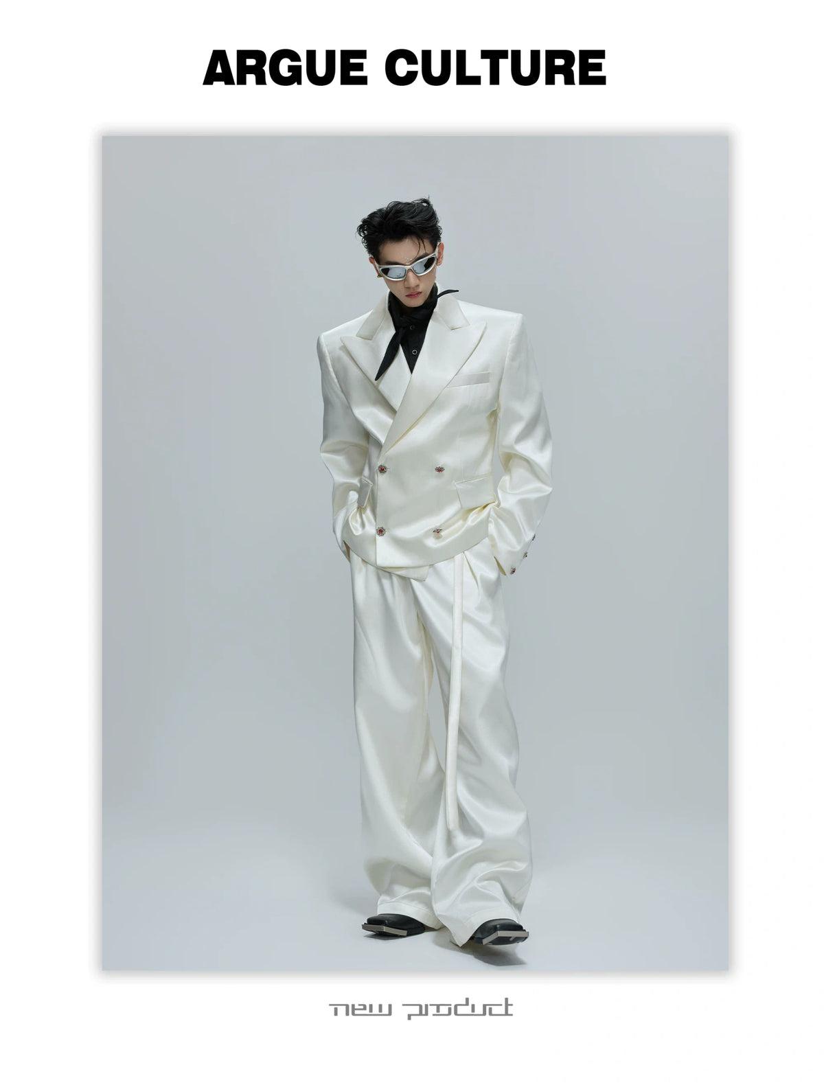Liquid-Shine Cotton Suit Separates | Relaxed Tailoring - description image 8