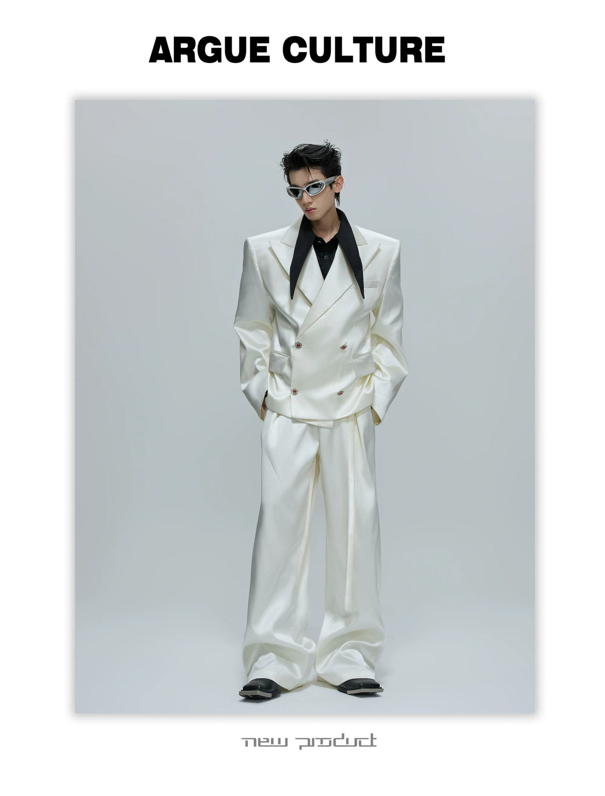 Liquid-Shine Cotton Suit Separates | Relaxed Tailoring - description image 9