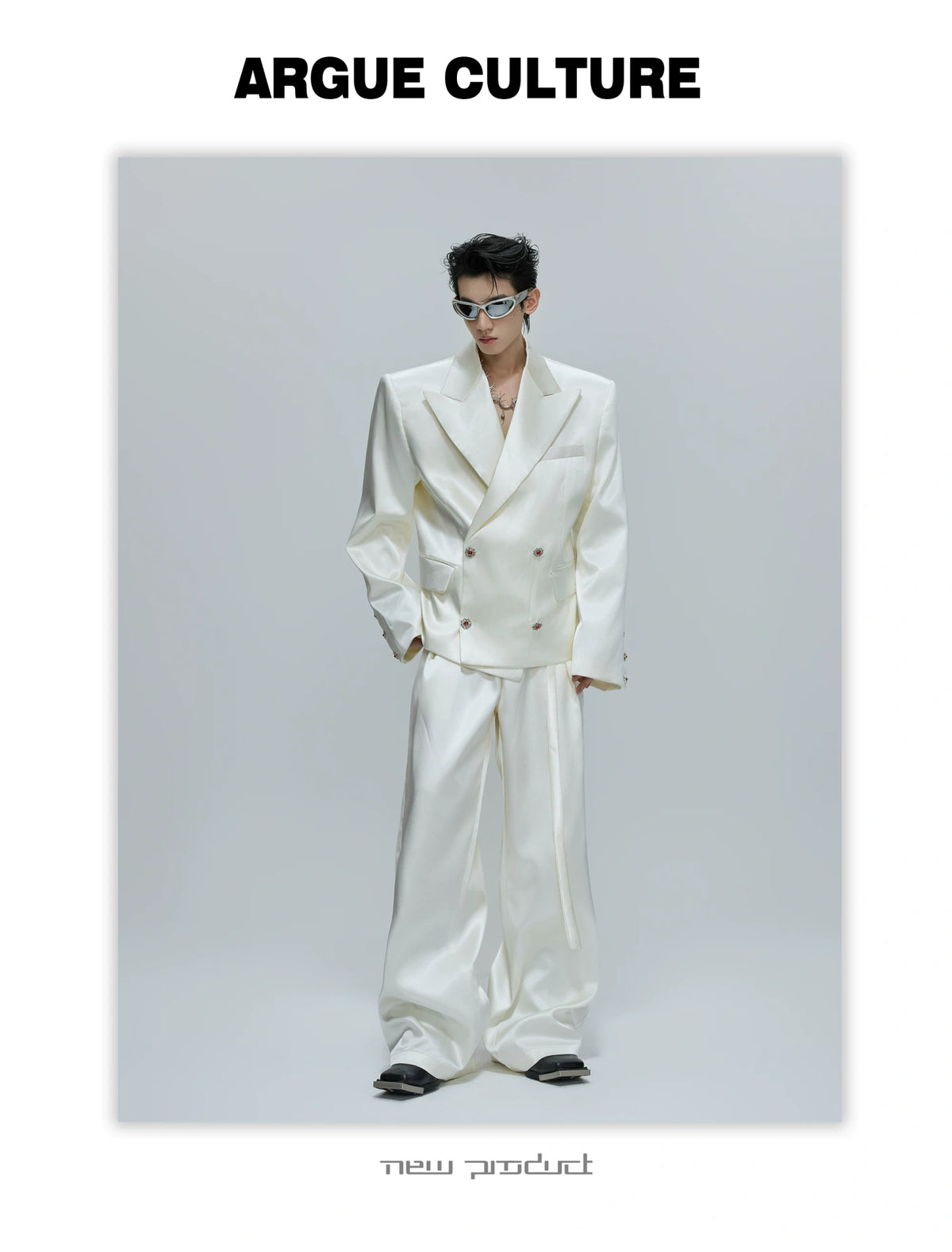 Liquid-Shine Cotton Suit Separates | Relaxed Tailoring - description image 10
