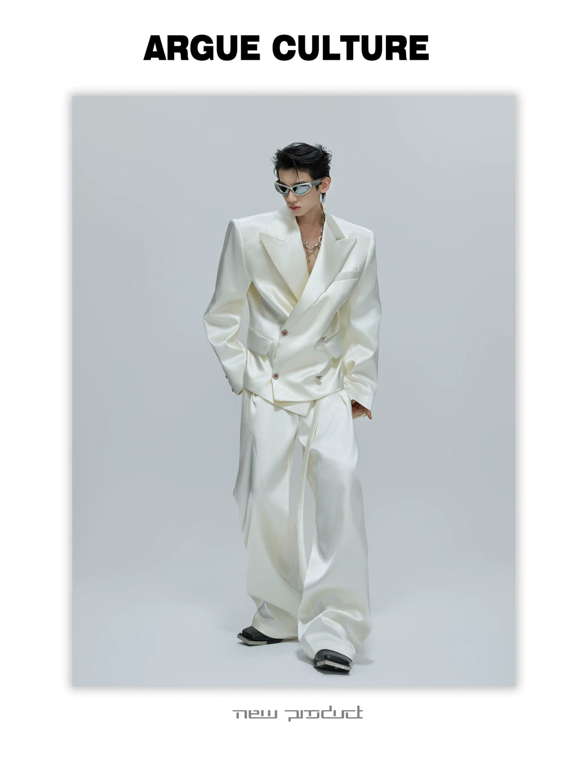 Liquid-Shine Cotton Suit Separates | Relaxed Tailoring - description image 11