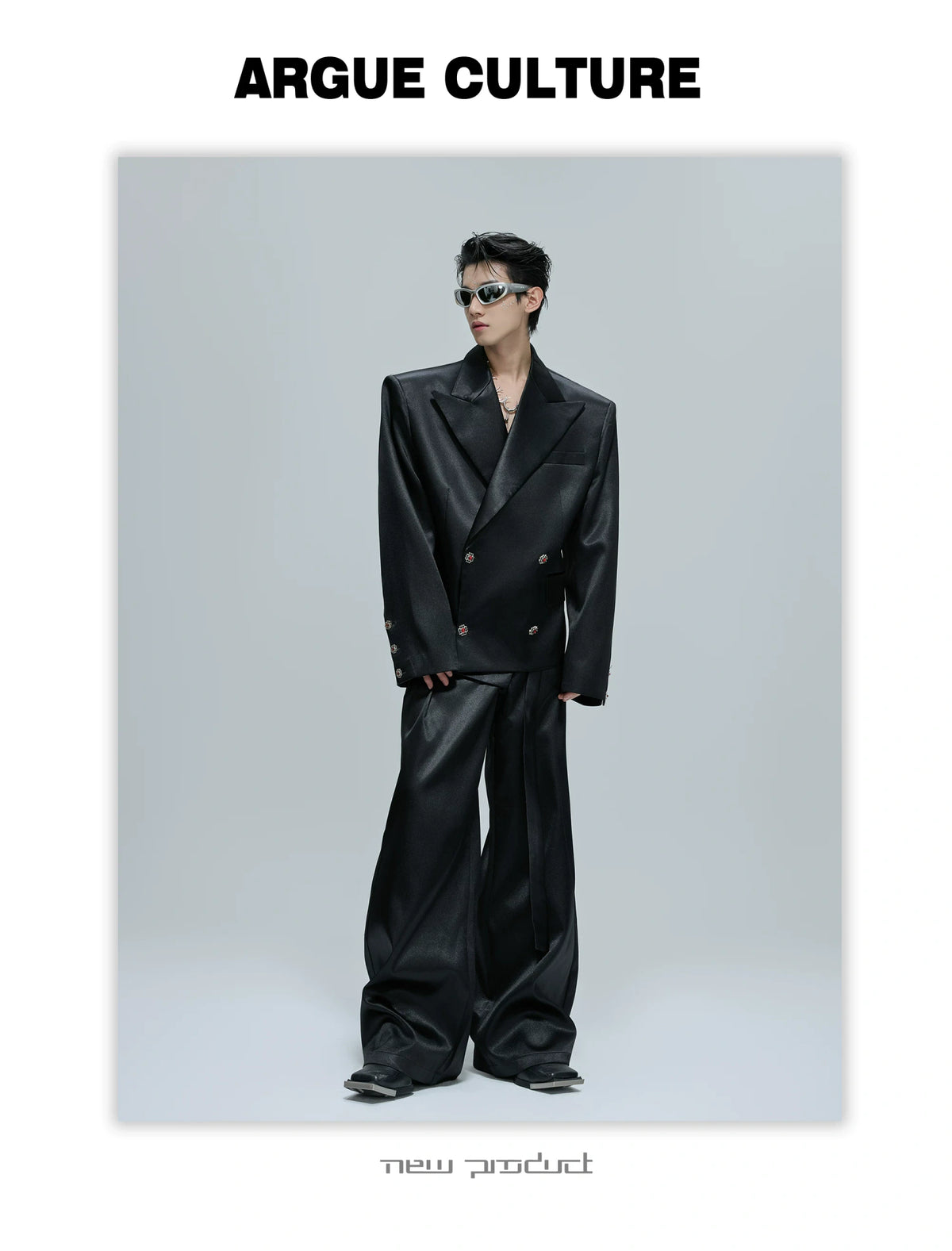 Liquid-Shine Cotton Suit Separates | Relaxed Tailoring - description image 12