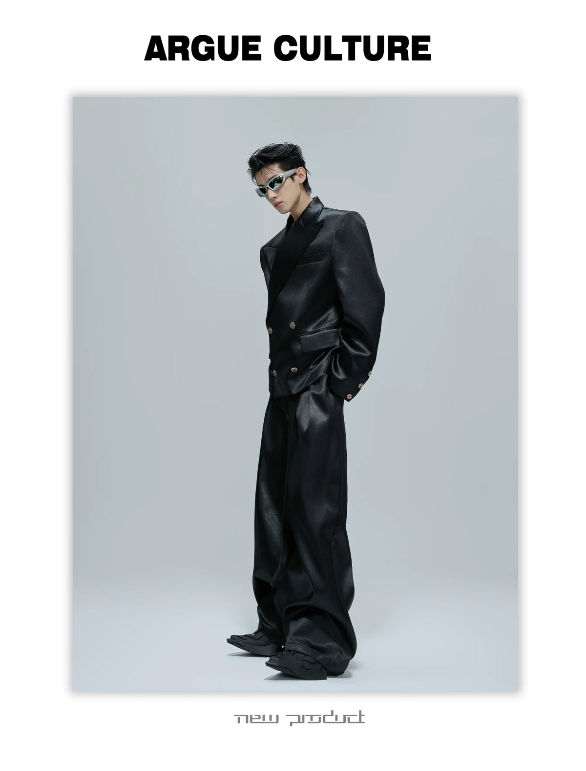 Liquid-Shine Cotton Suit Separates | Relaxed Tailoring - description image 15