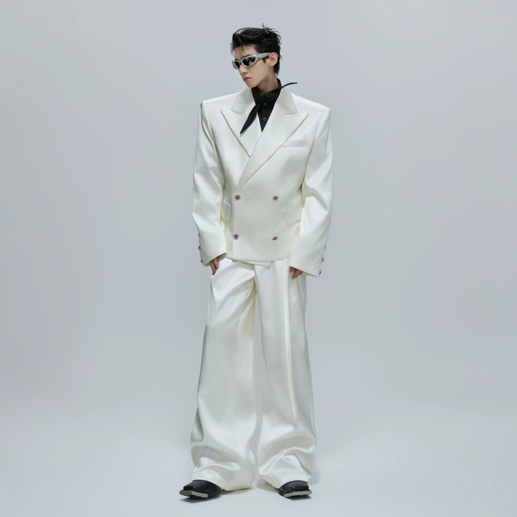 Liquid-Shine Cotton Suit Separates | Relaxed Tailoring - main image 1