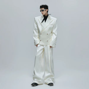 Liquid-Shine Cotton Suit Separates | Relaxed Tailoring - main image 1