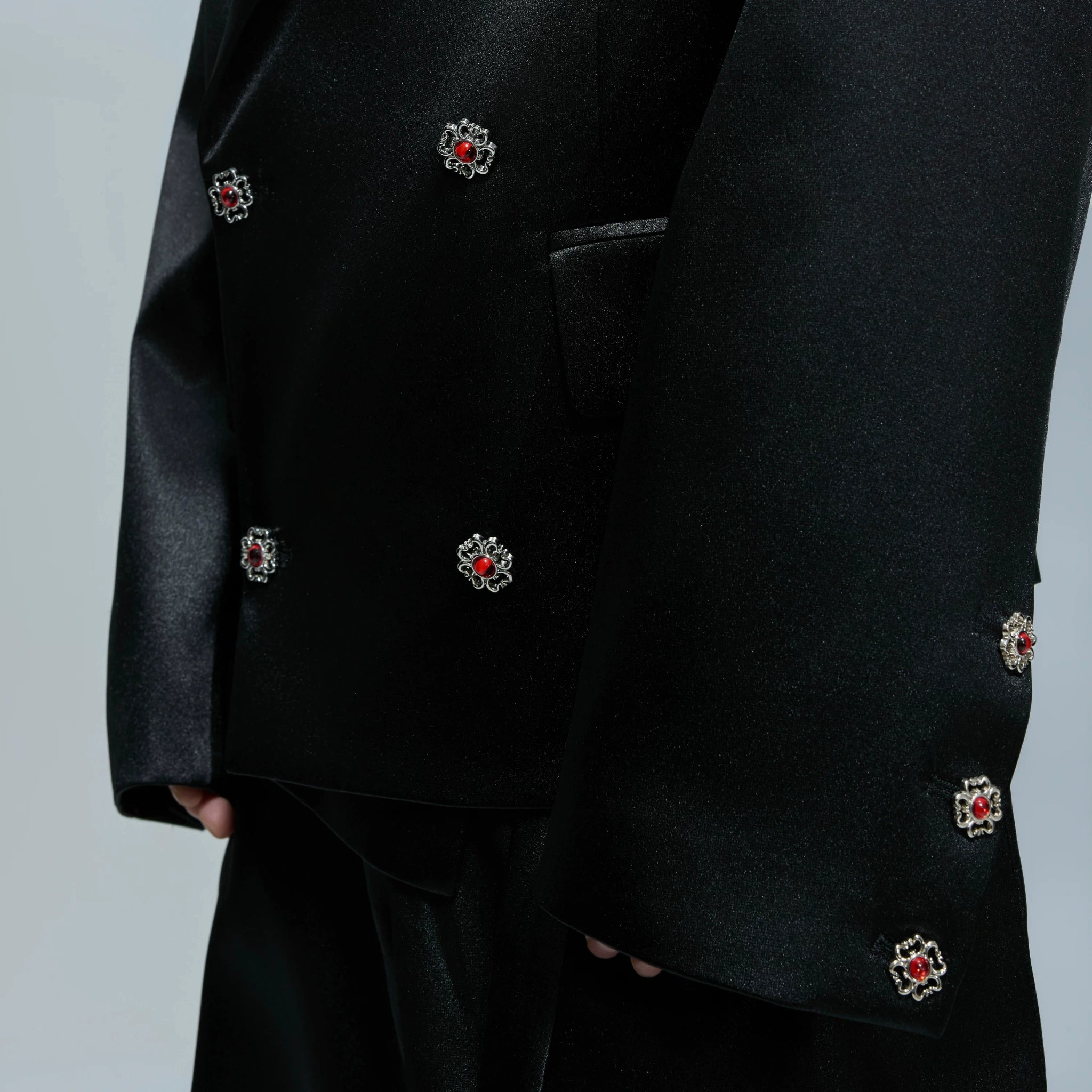Liquid-Shine Cotton Suit Separates | Relaxed Tailoring - main image 3