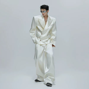 Liquid-Shine Cotton Suit Separates | Relaxed Tailoring - main image 4