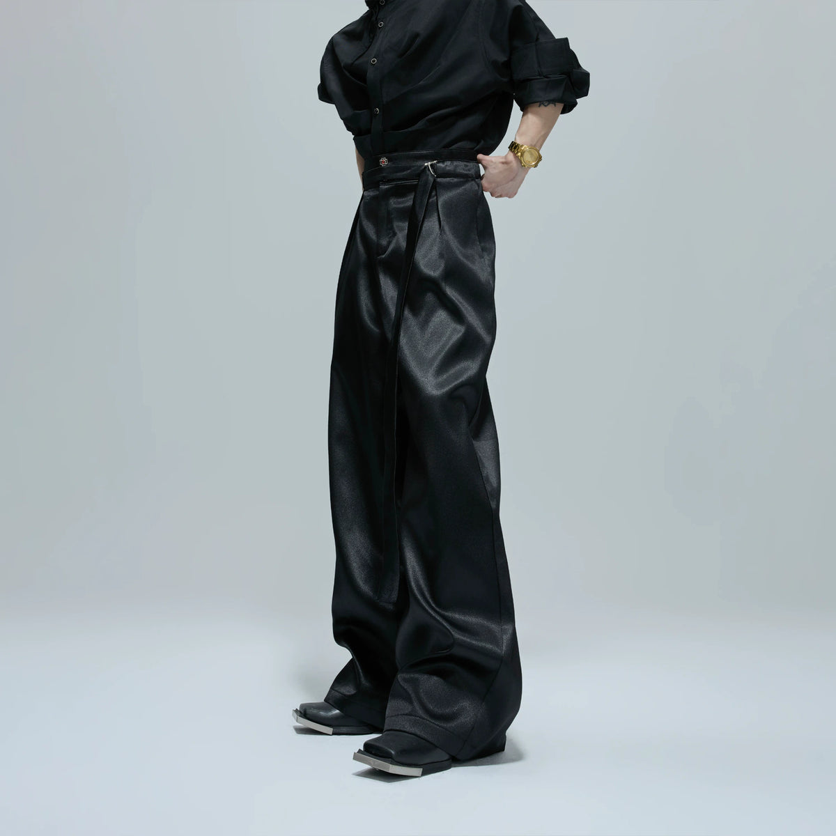 Liquid-Shine Cotton Suit Separates | Relaxed Tailoring - main image 5